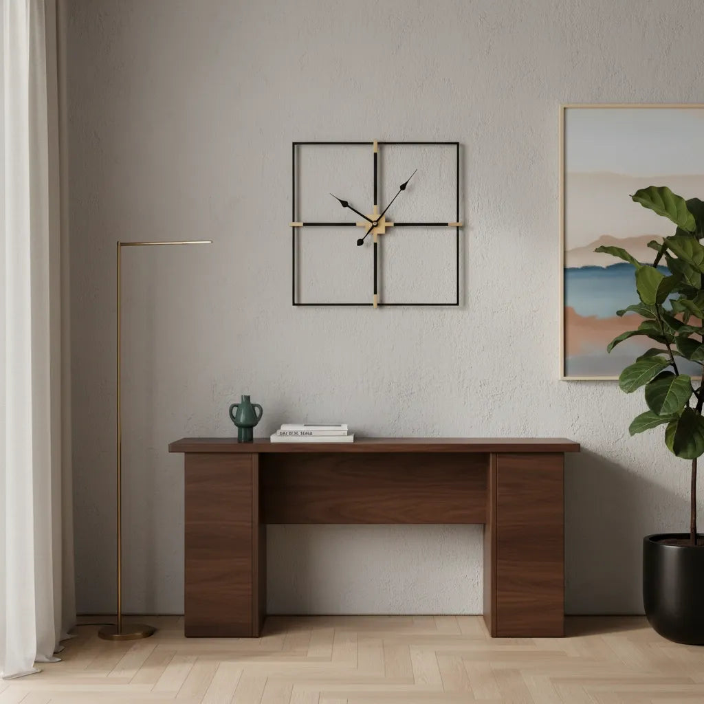 Horloge Murale Carrée Design Minimaliste