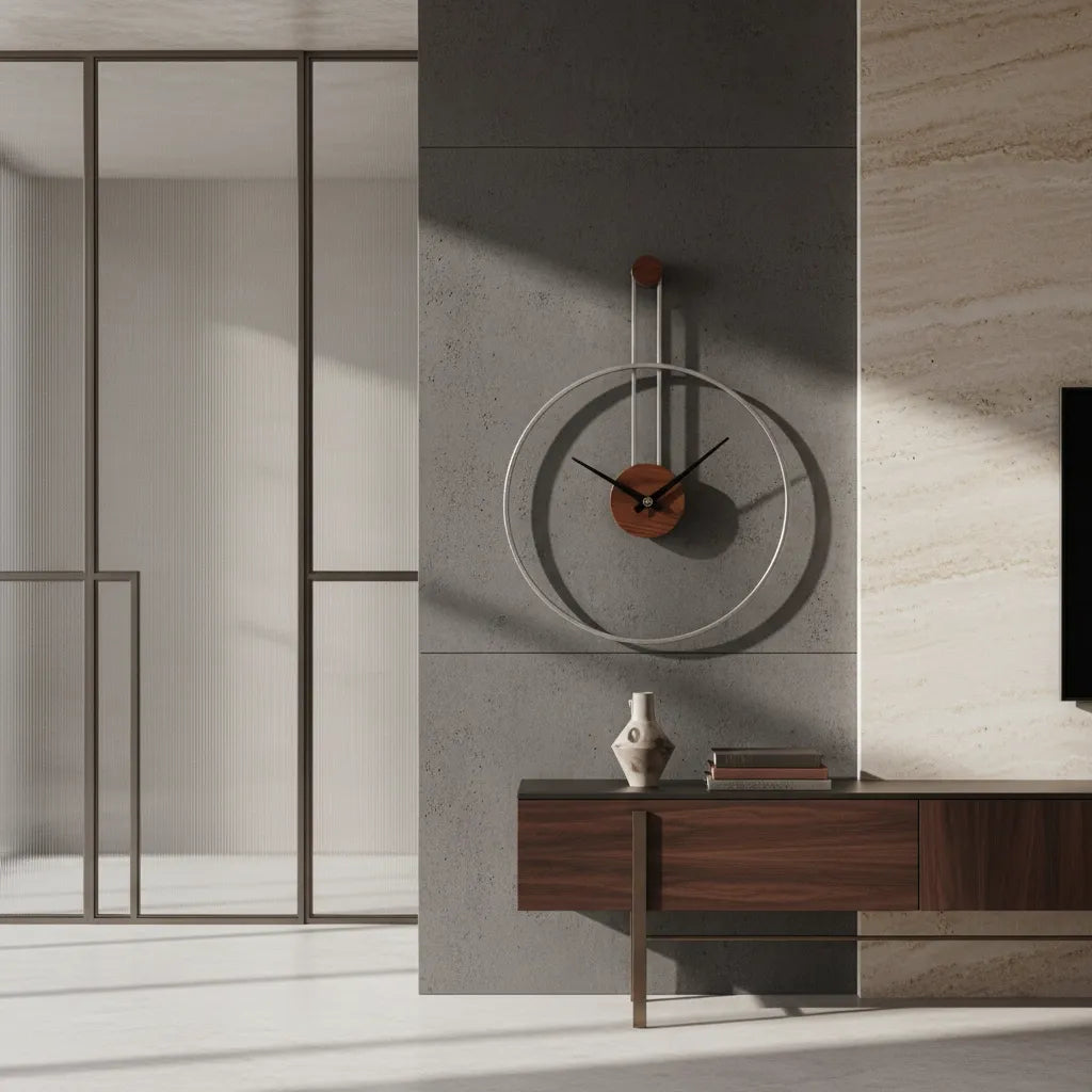 Horloge Murale Cercle Suspendu