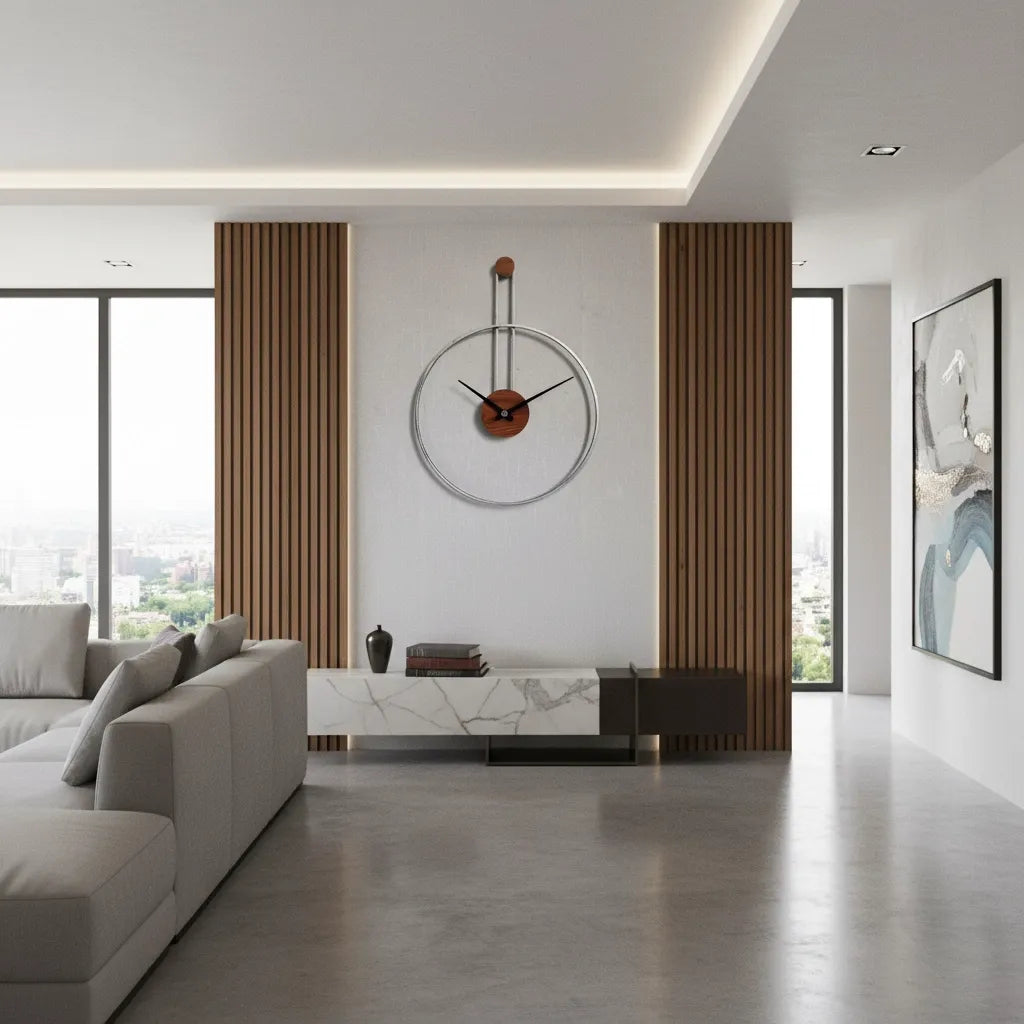 Horloge Murale Cercle Suspendu