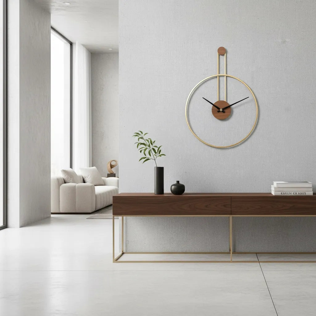 Horloge Murale Cercle Suspendu