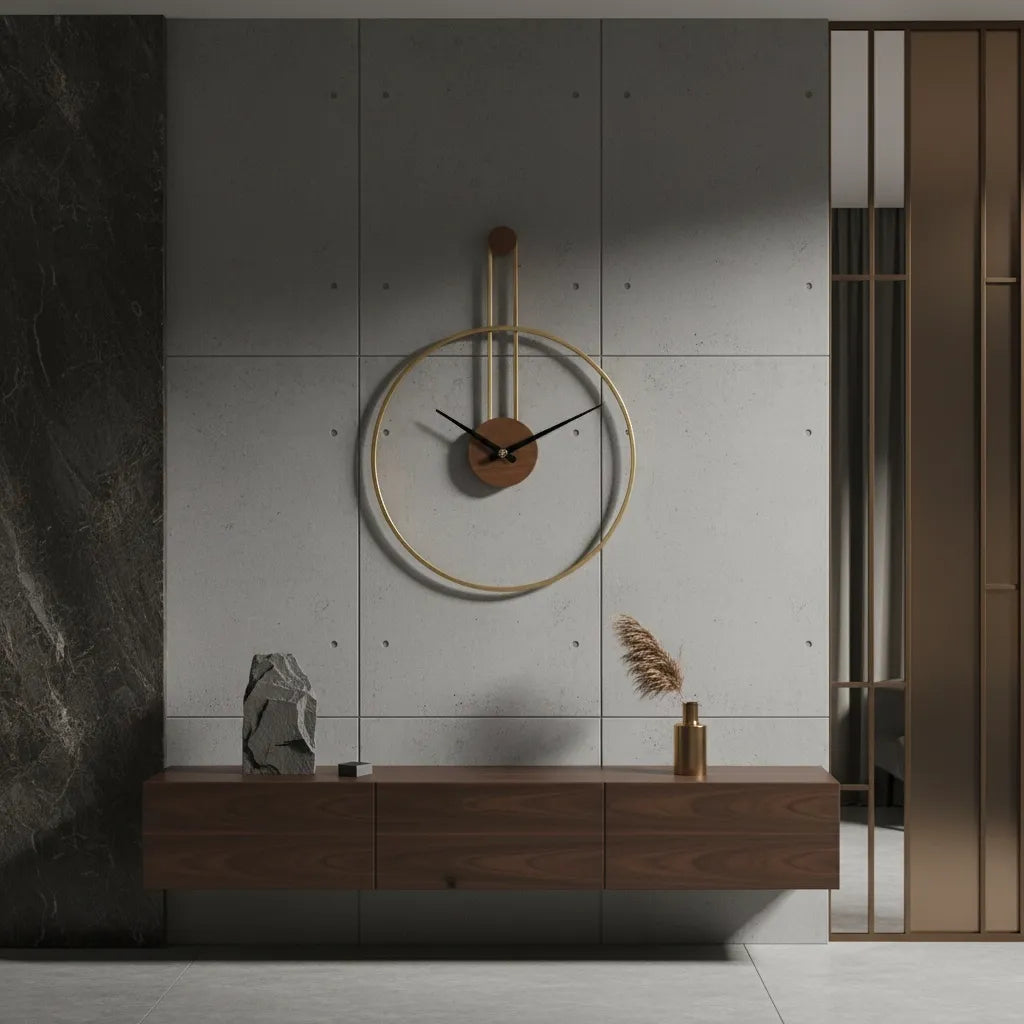 Horloge Murale Cercle Suspendu