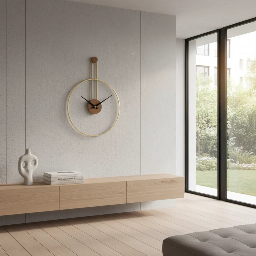 Horloge Murale Cercle Suspendu