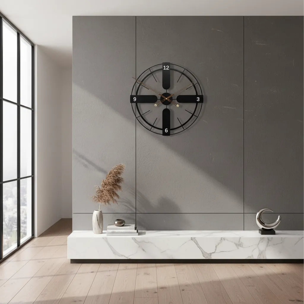 Horloge Murale Design Croisé