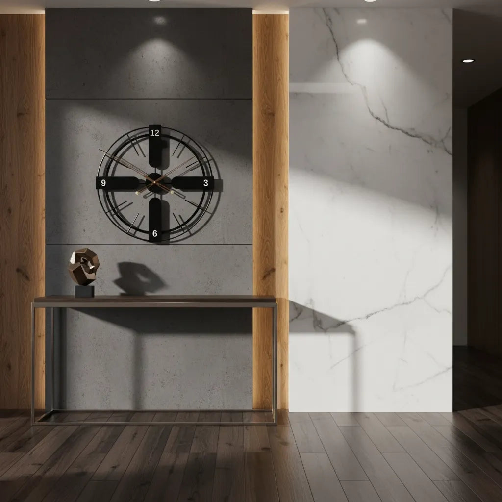 Horloge Murale Design Croisé