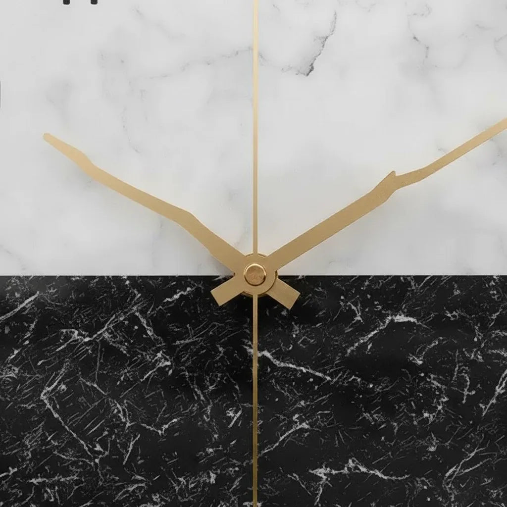 Horloge Murale Design Effet Marbre