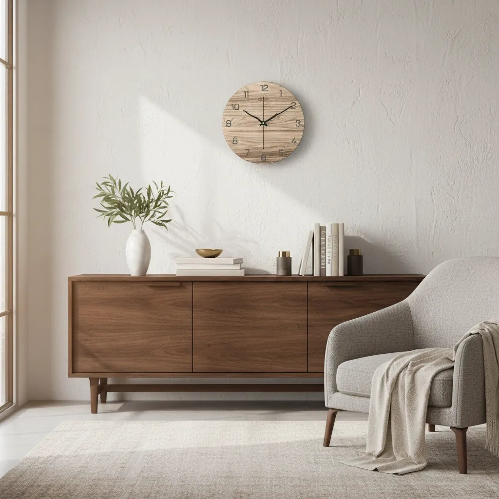 Horloge Murale Design Effet Marbre