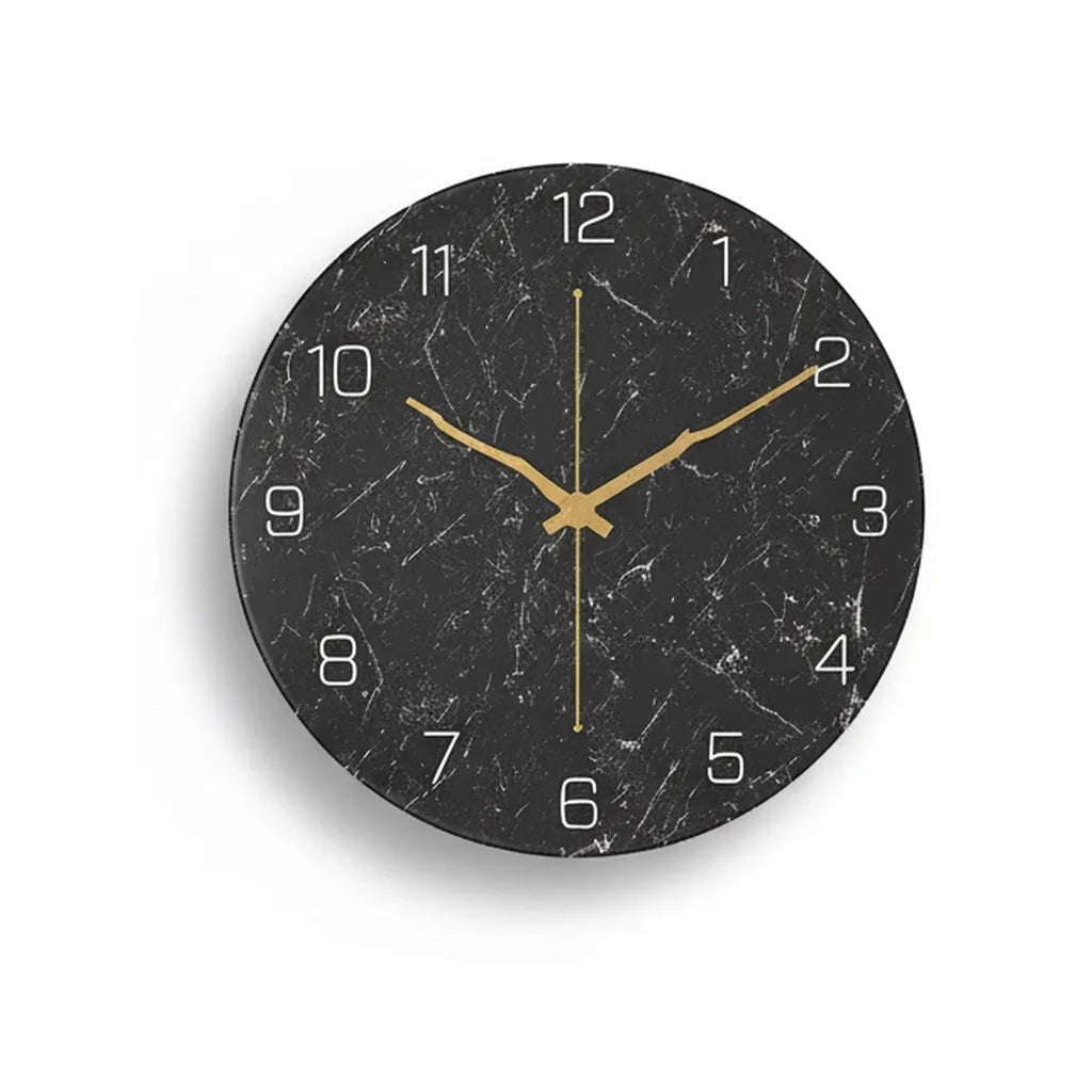 Horloge Murale Design Effet Marbre