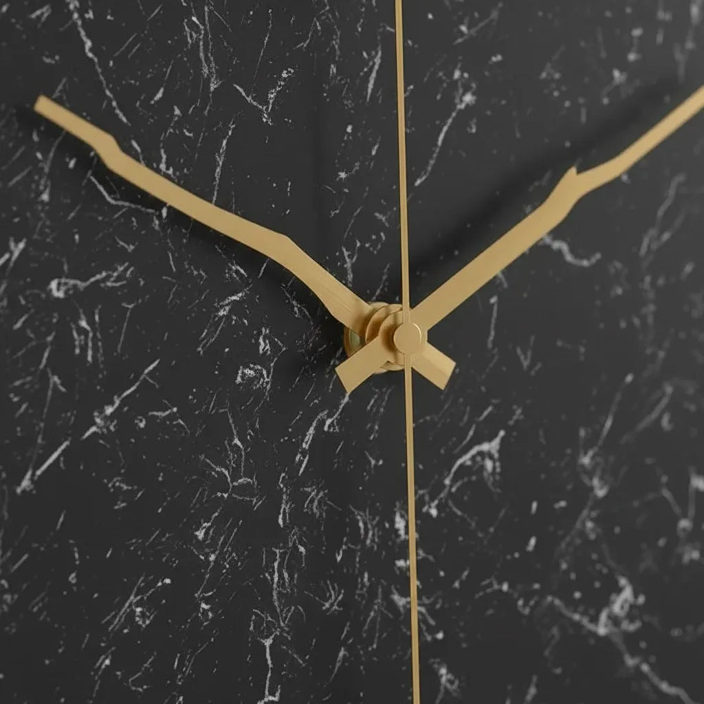 Horloge Murale Design Effet Marbre
