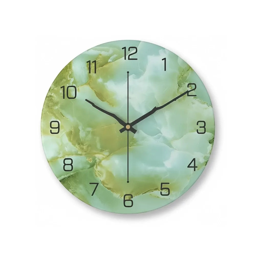 Horloge Murale Design Effet Marbre