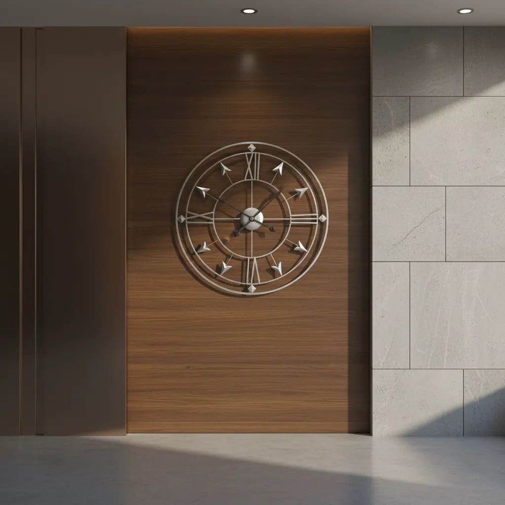 Horloge Murale Design en Métal