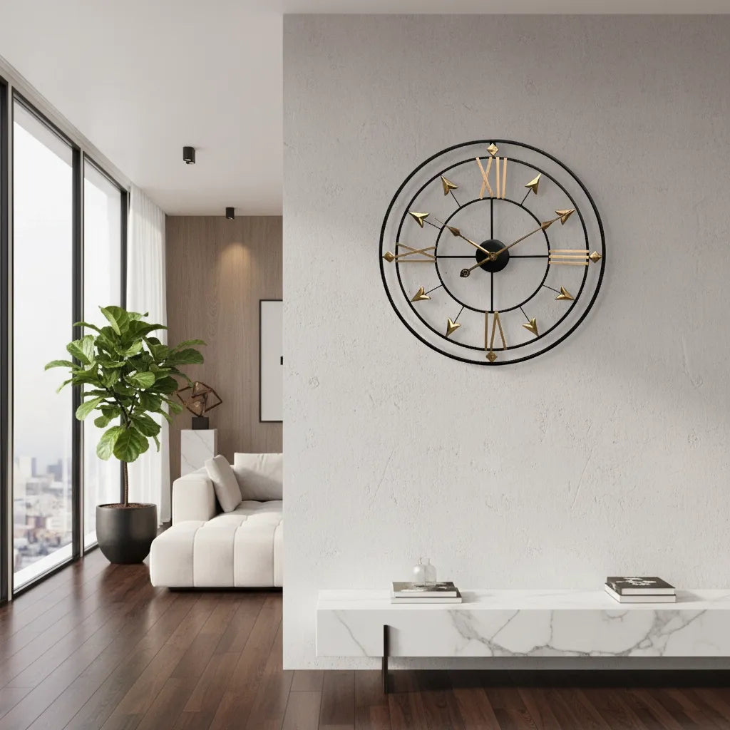 Horloge Murale Design en Métal
