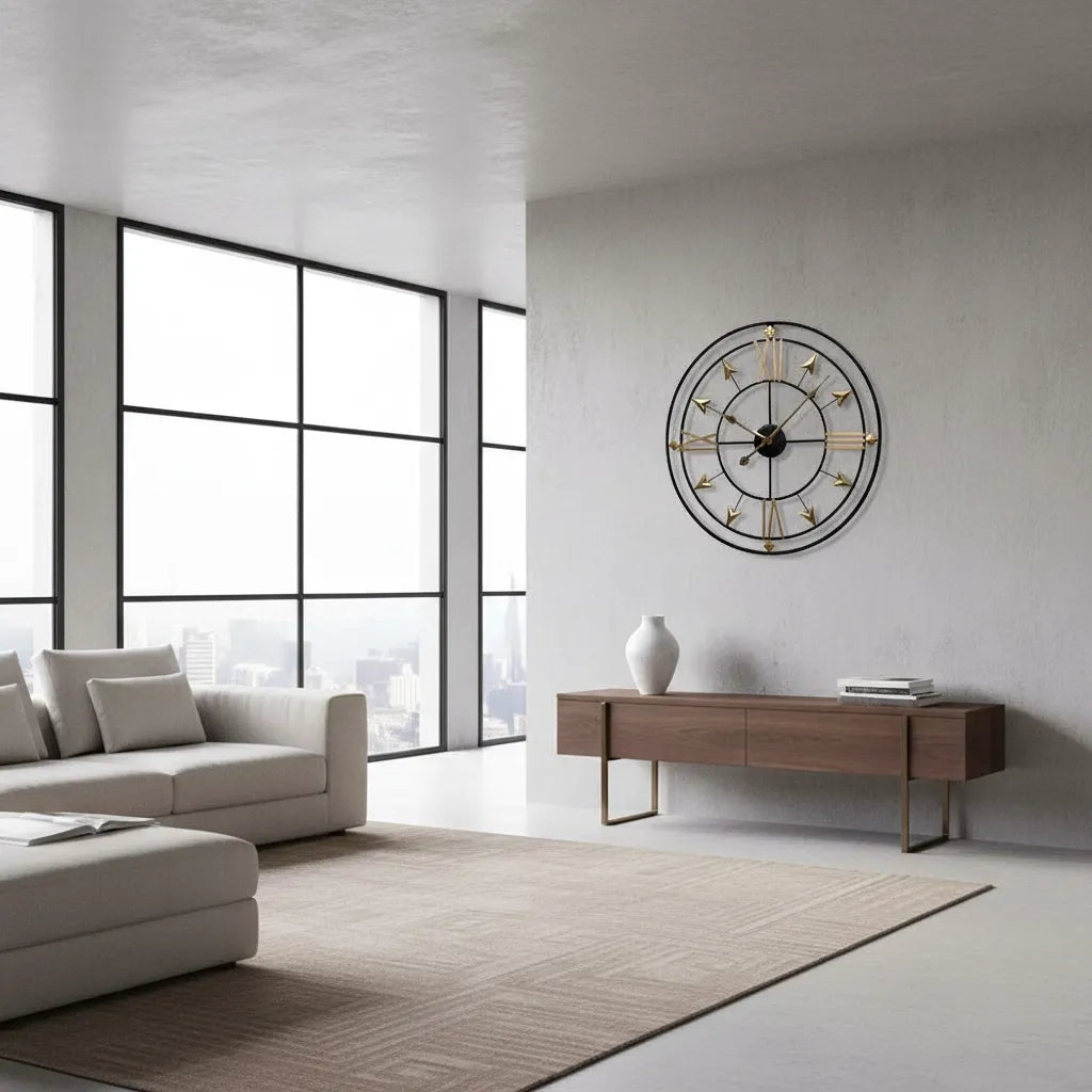 Horloge Murale Design en Métal