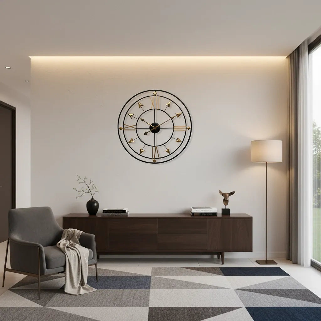 Horloge Murale Design en Métal