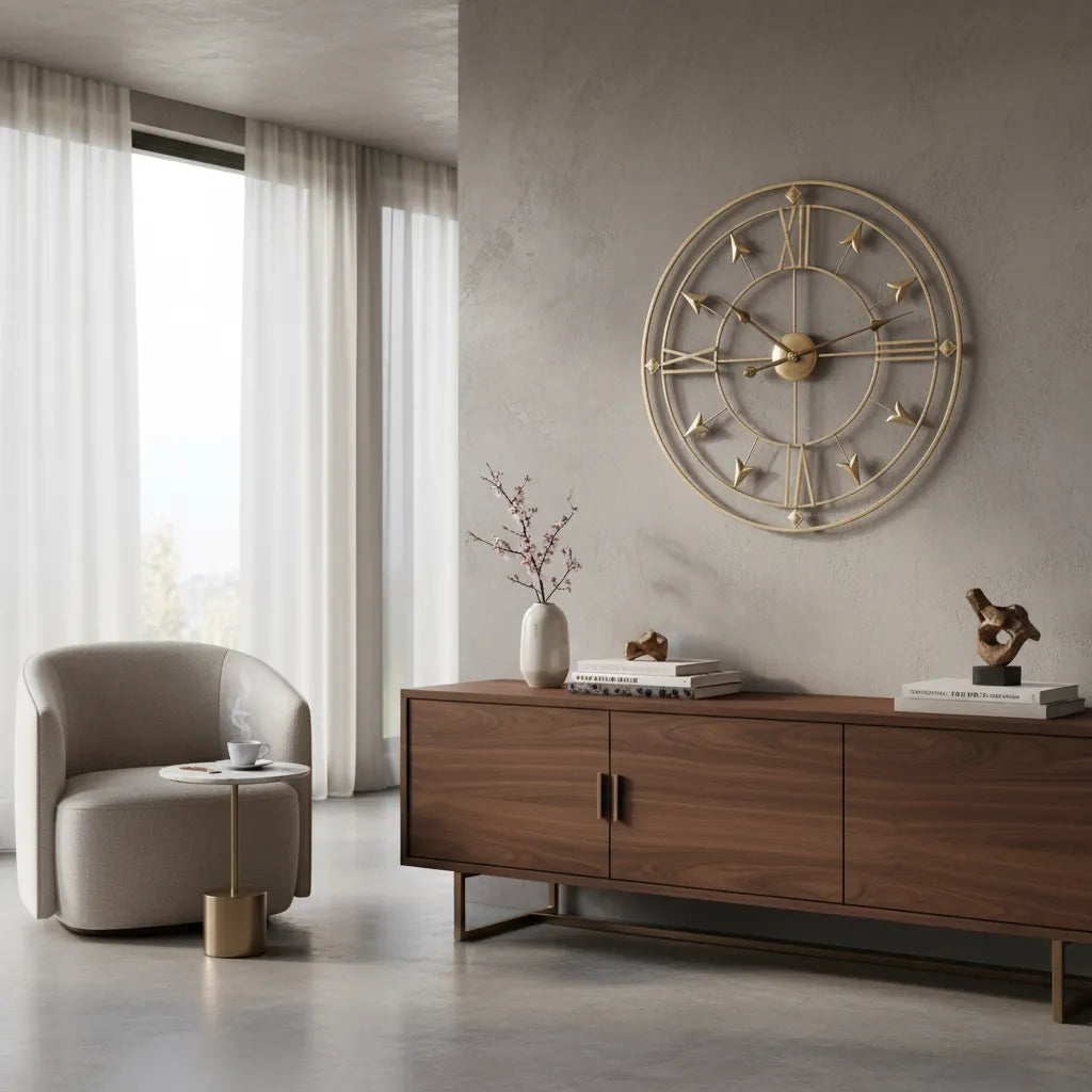Horloge Murale Design en Métal