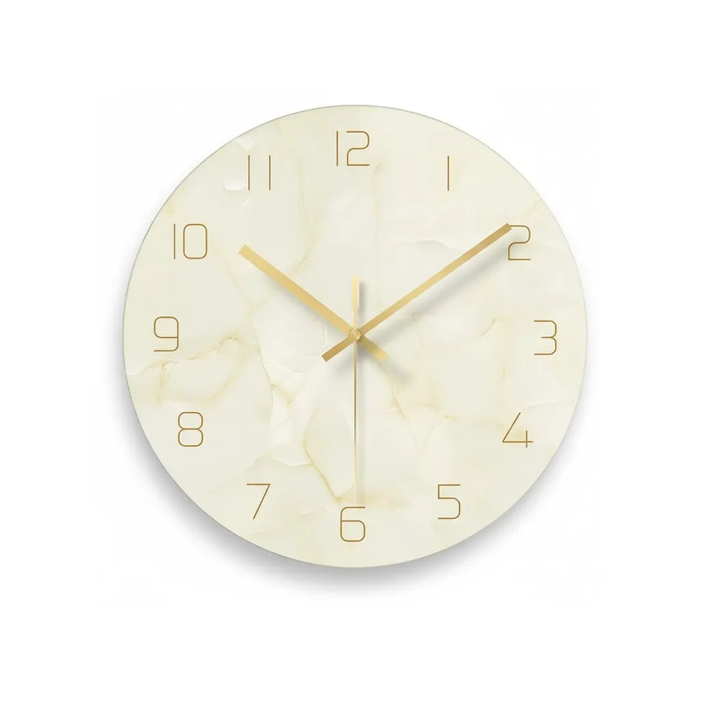 horloge murale design en verre