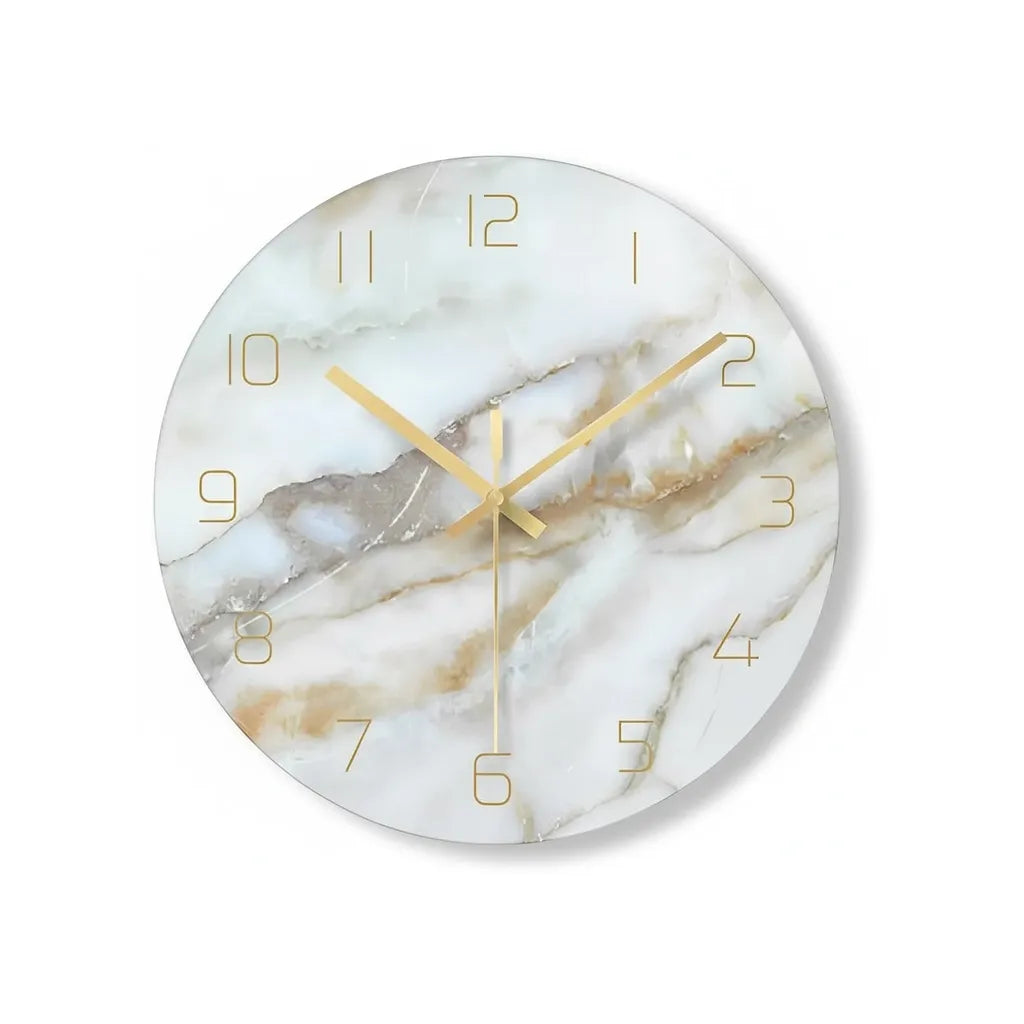 horloge murale design en verre