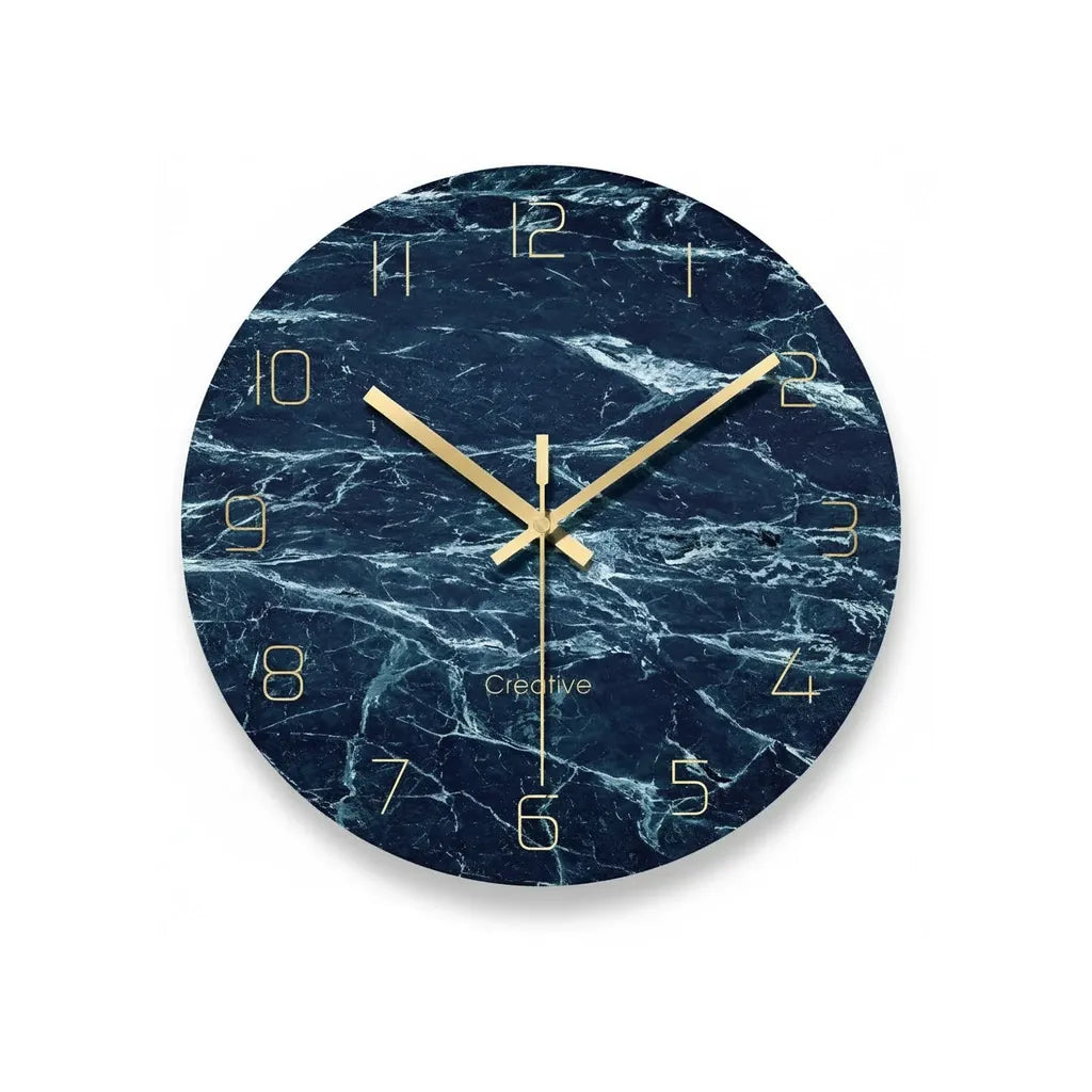 horloge murale design en verre