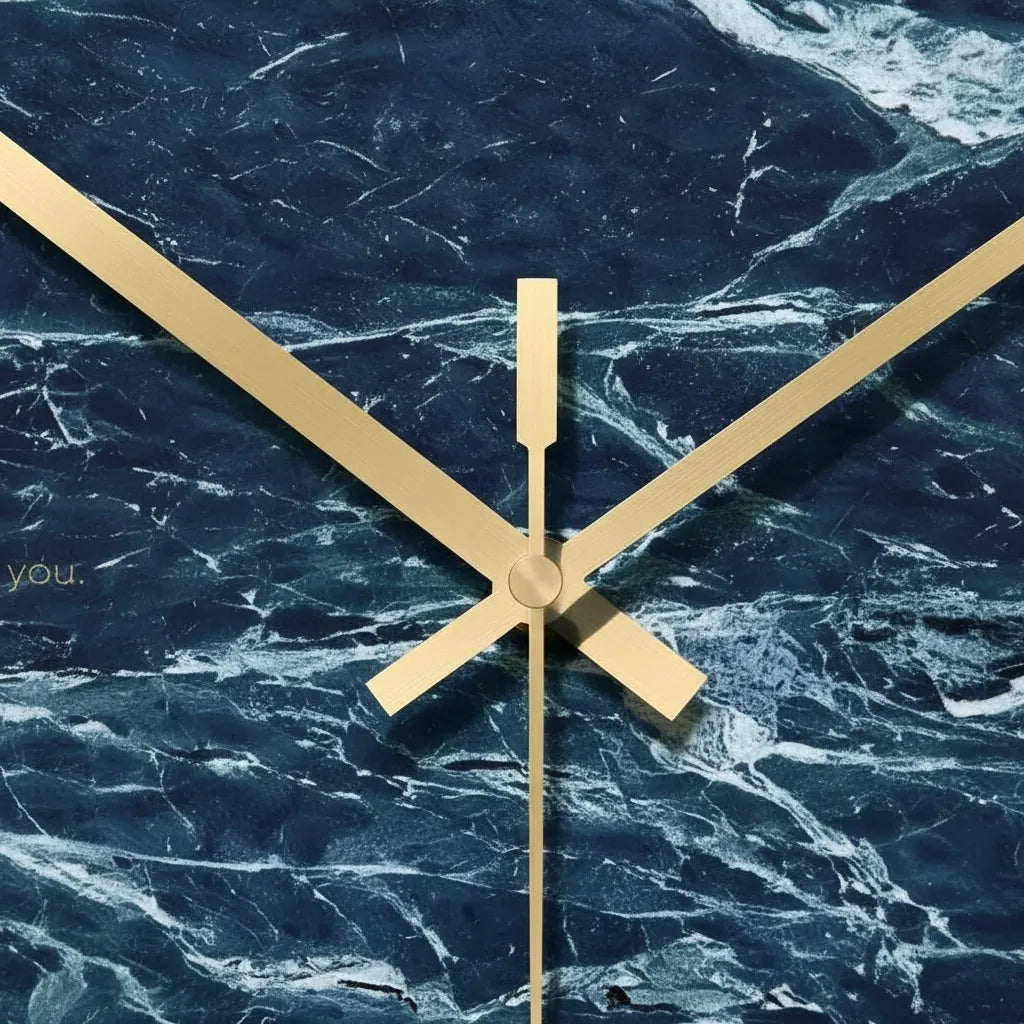 horloge murale design en verre