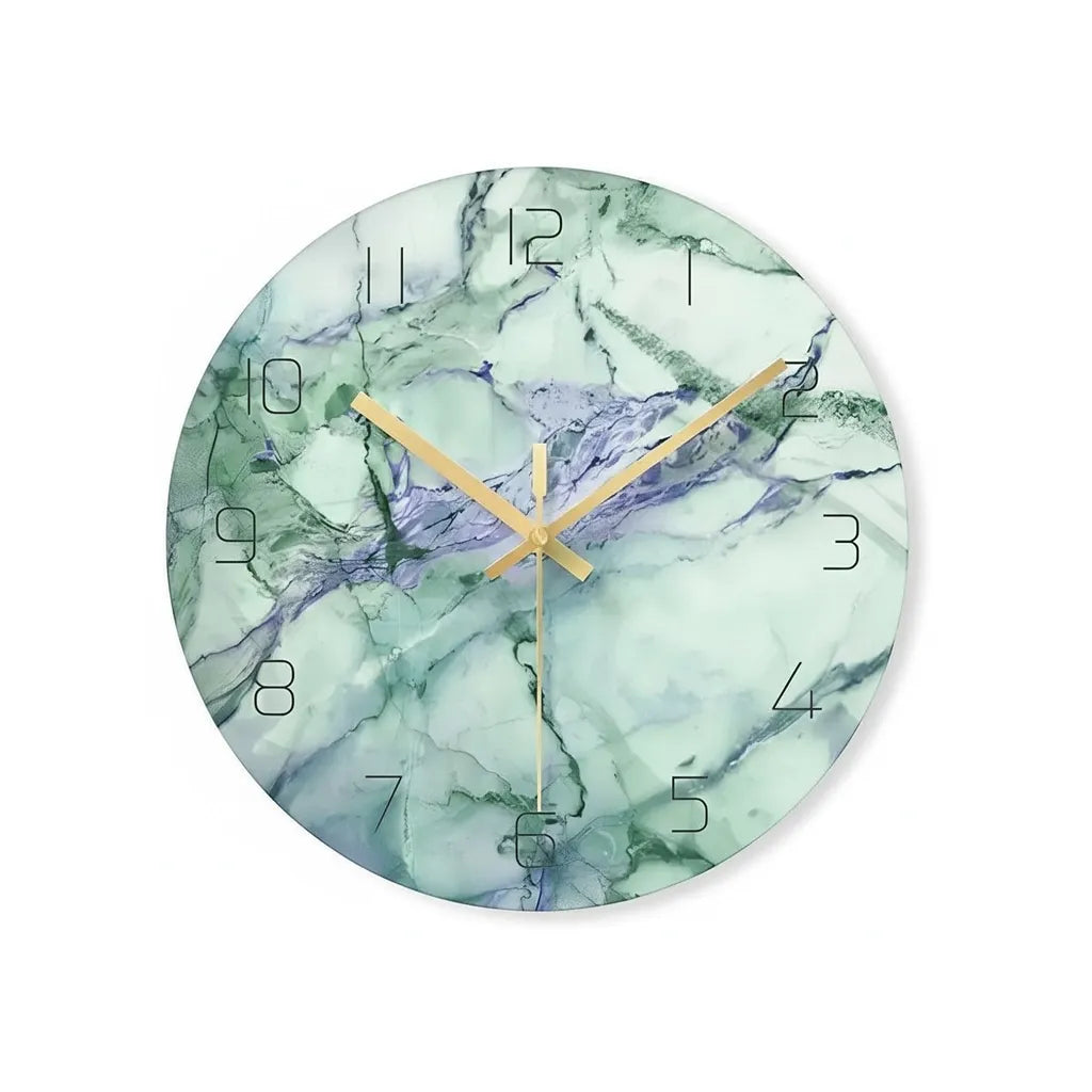 horloge murale design en verre