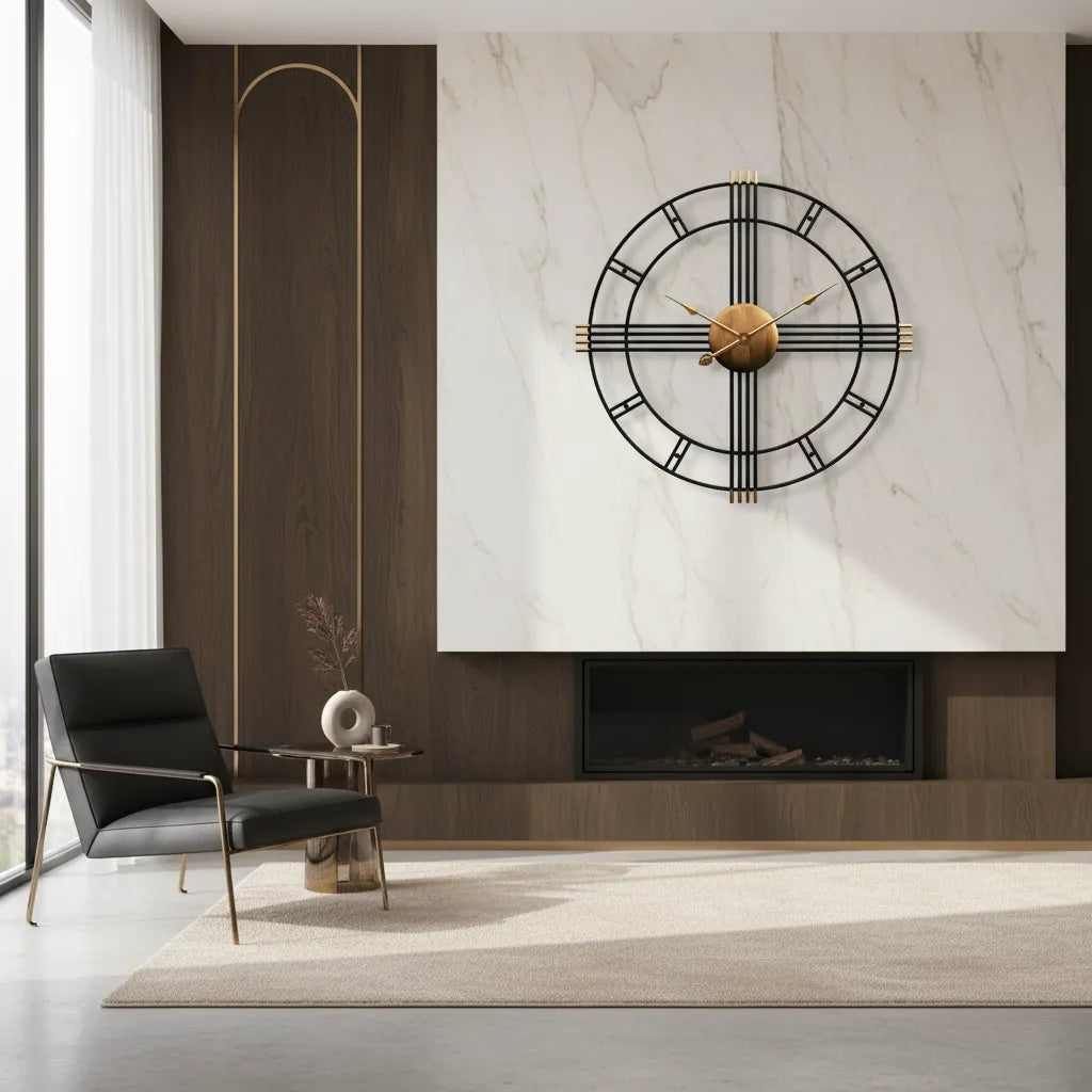 Horloge Murale Design Industrielle