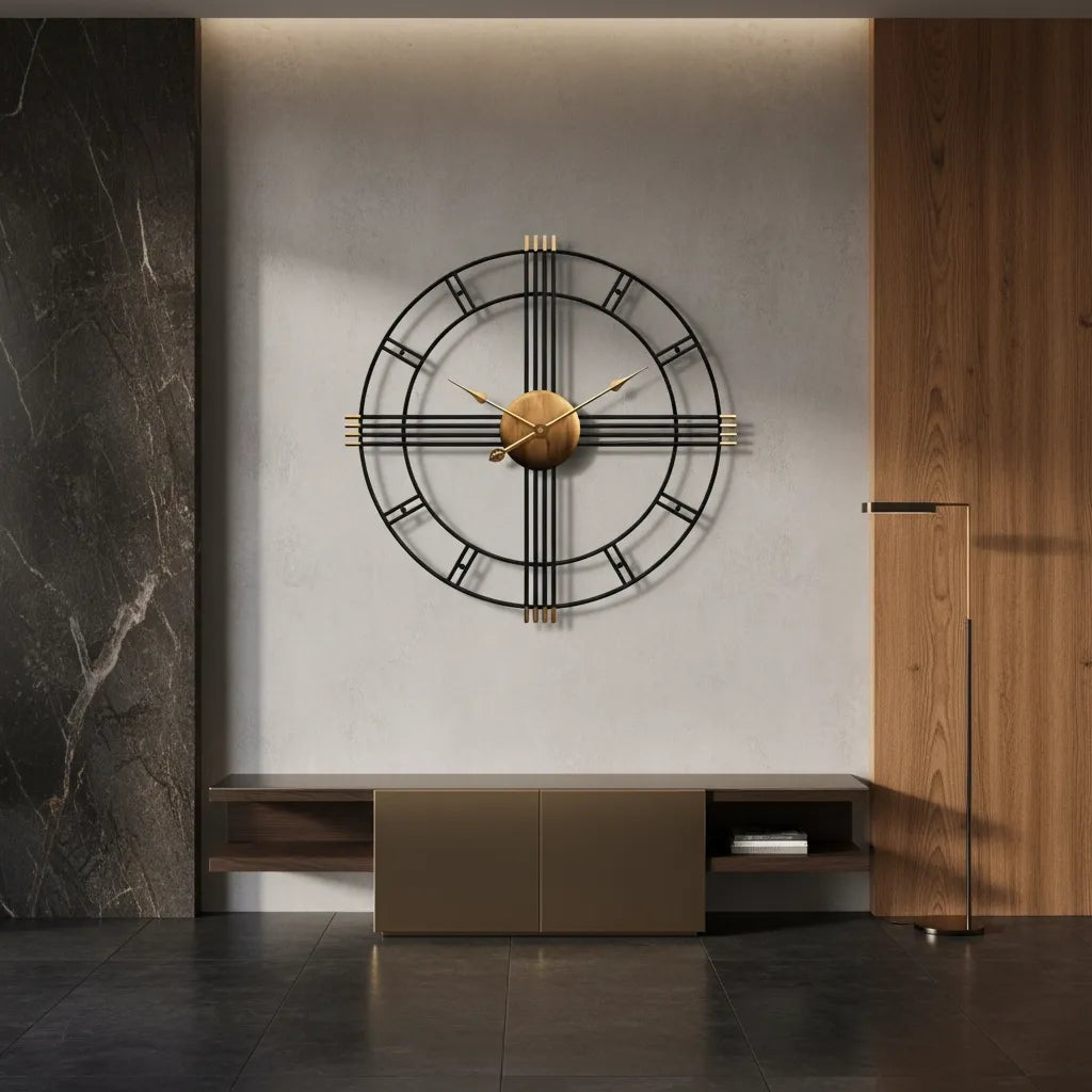 Horloge Murale Design Industrielle