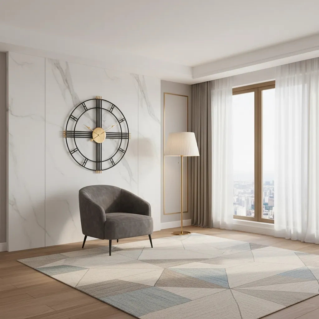 Horloge Murale Design Industrielle