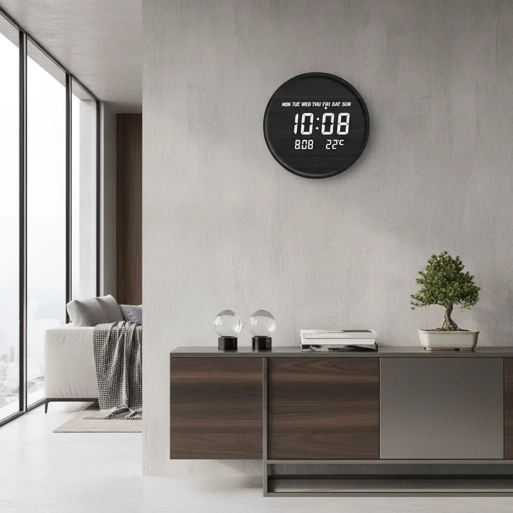Horloge Murale Design Led