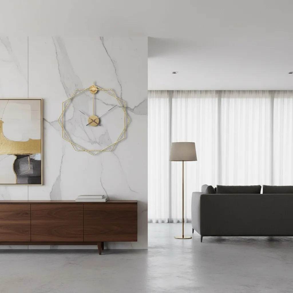 Horloge Murale Design Octogone