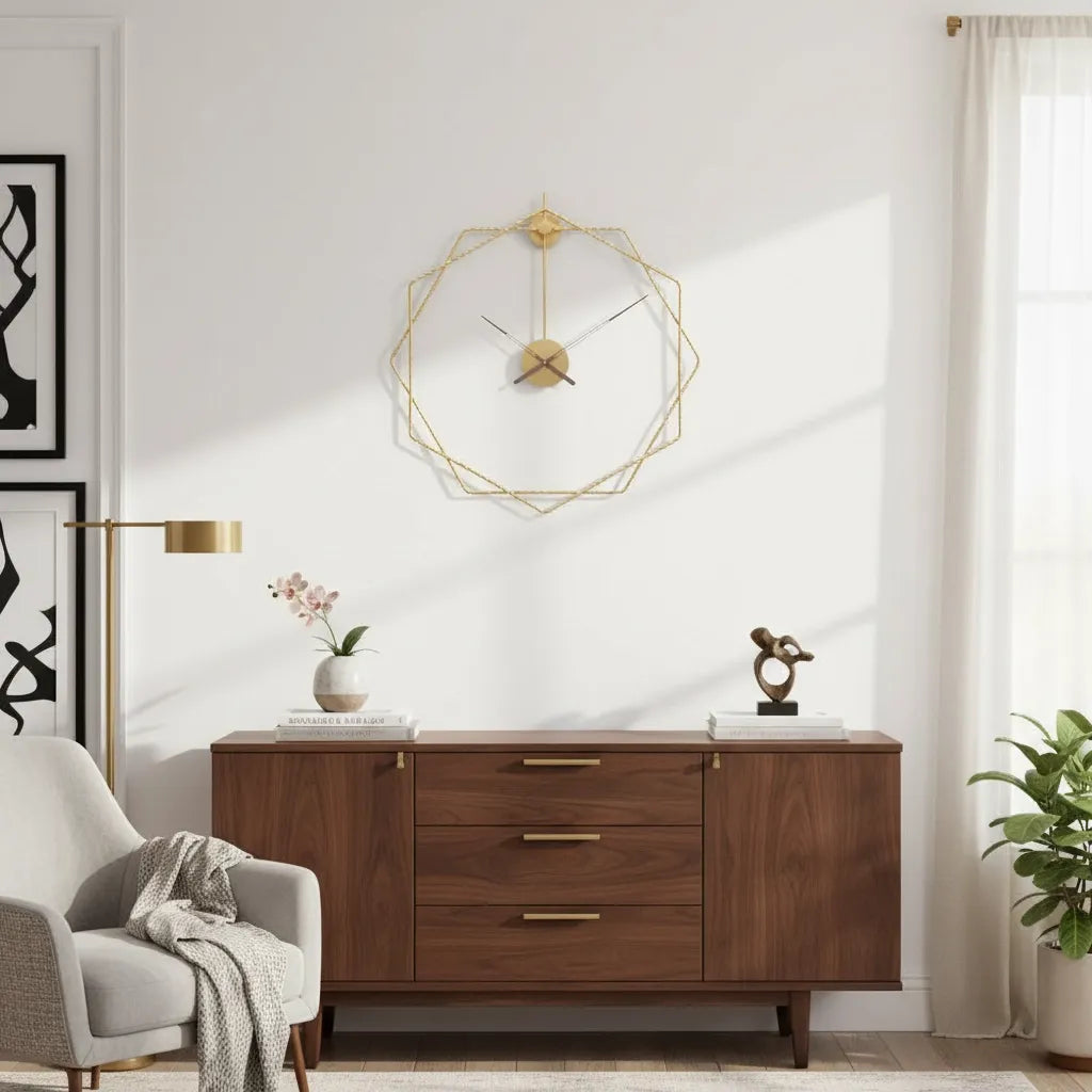 Horloge Murale Design Octogone