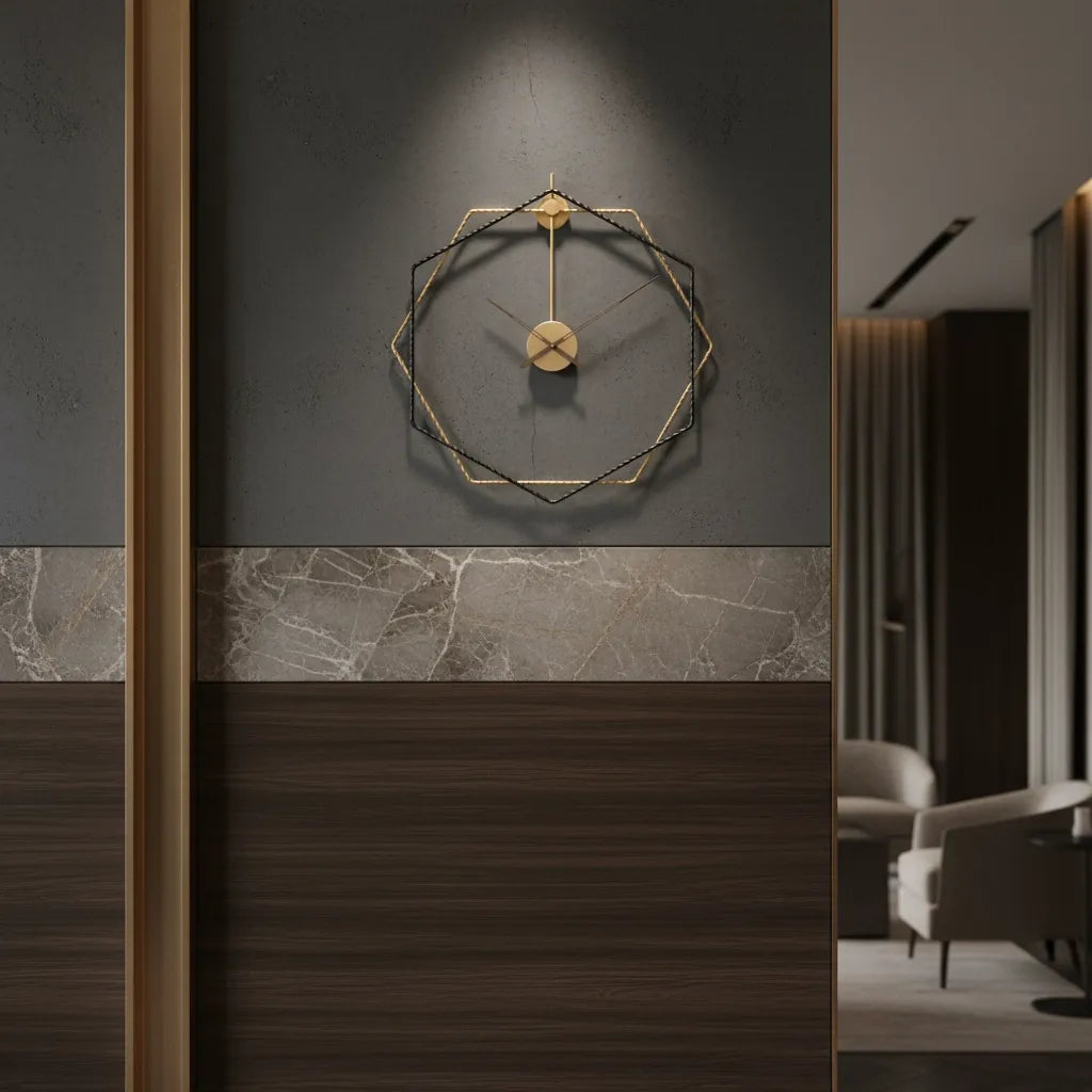Horloge Murale Design Octogone