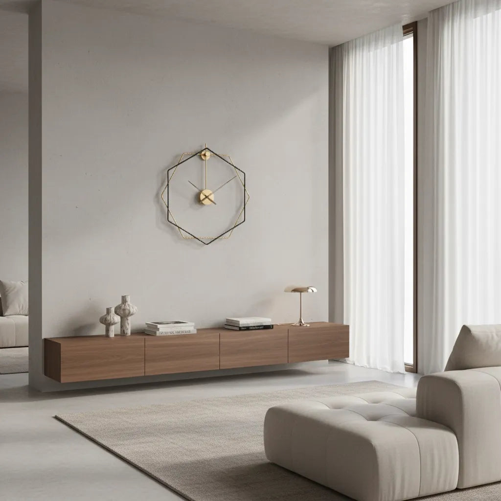 Horloge Murale Design Octogone
