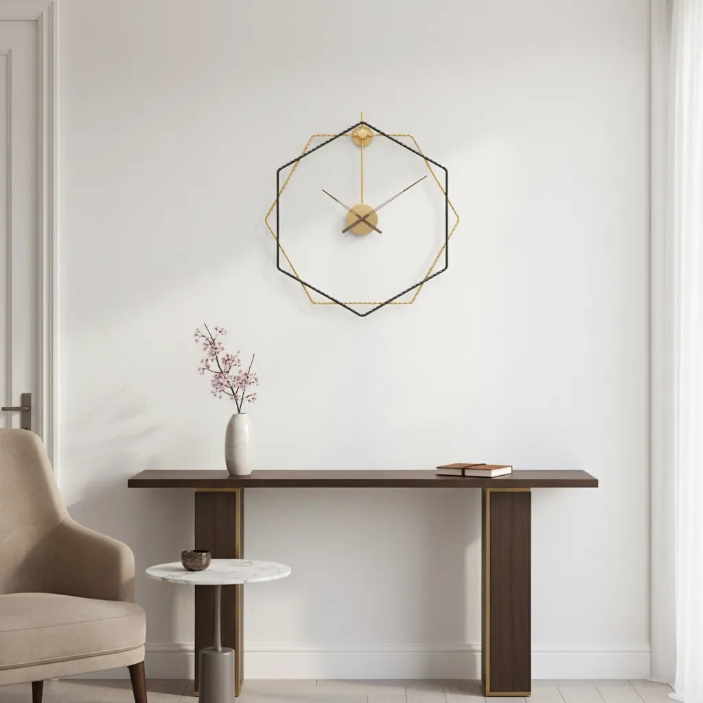 Horloge Murale Design Octogone