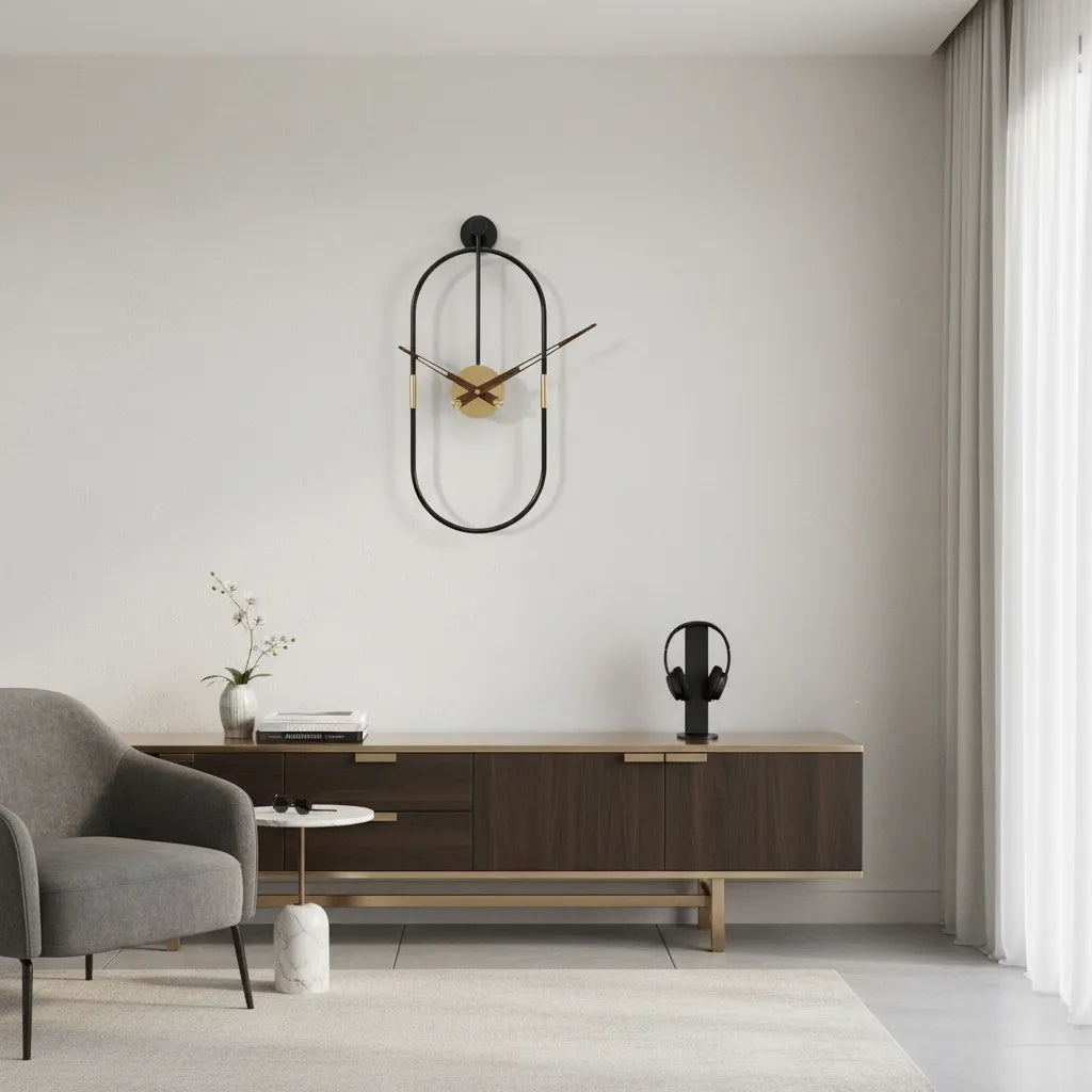 Horloge Murale Design Ovale