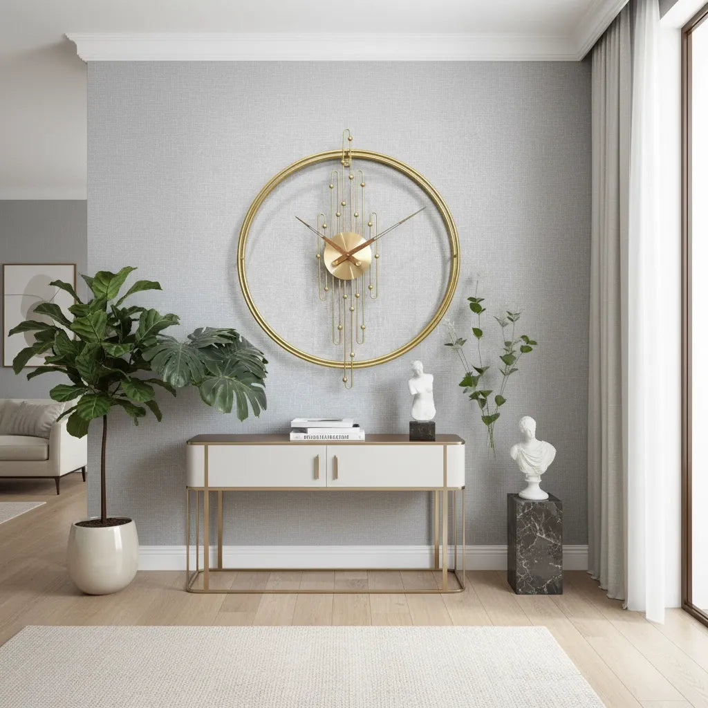 Horloge Murale Cercle Art Déco