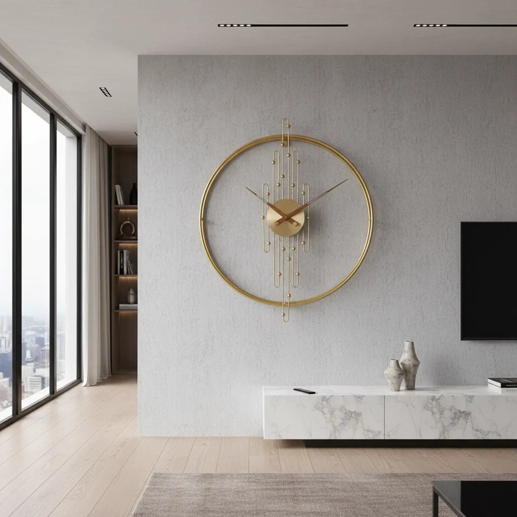 Horloge Murale Cercle Art Déco