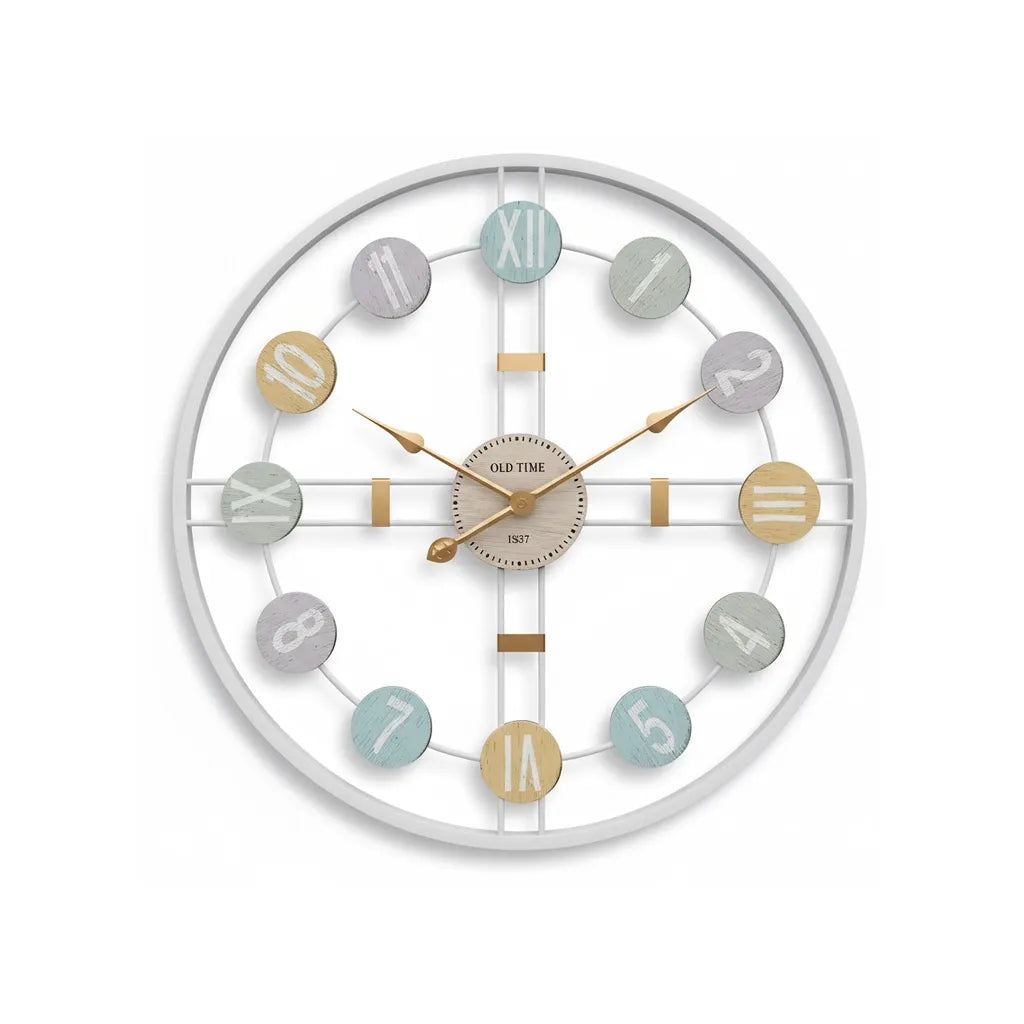 Horloge murale design rétro 3D