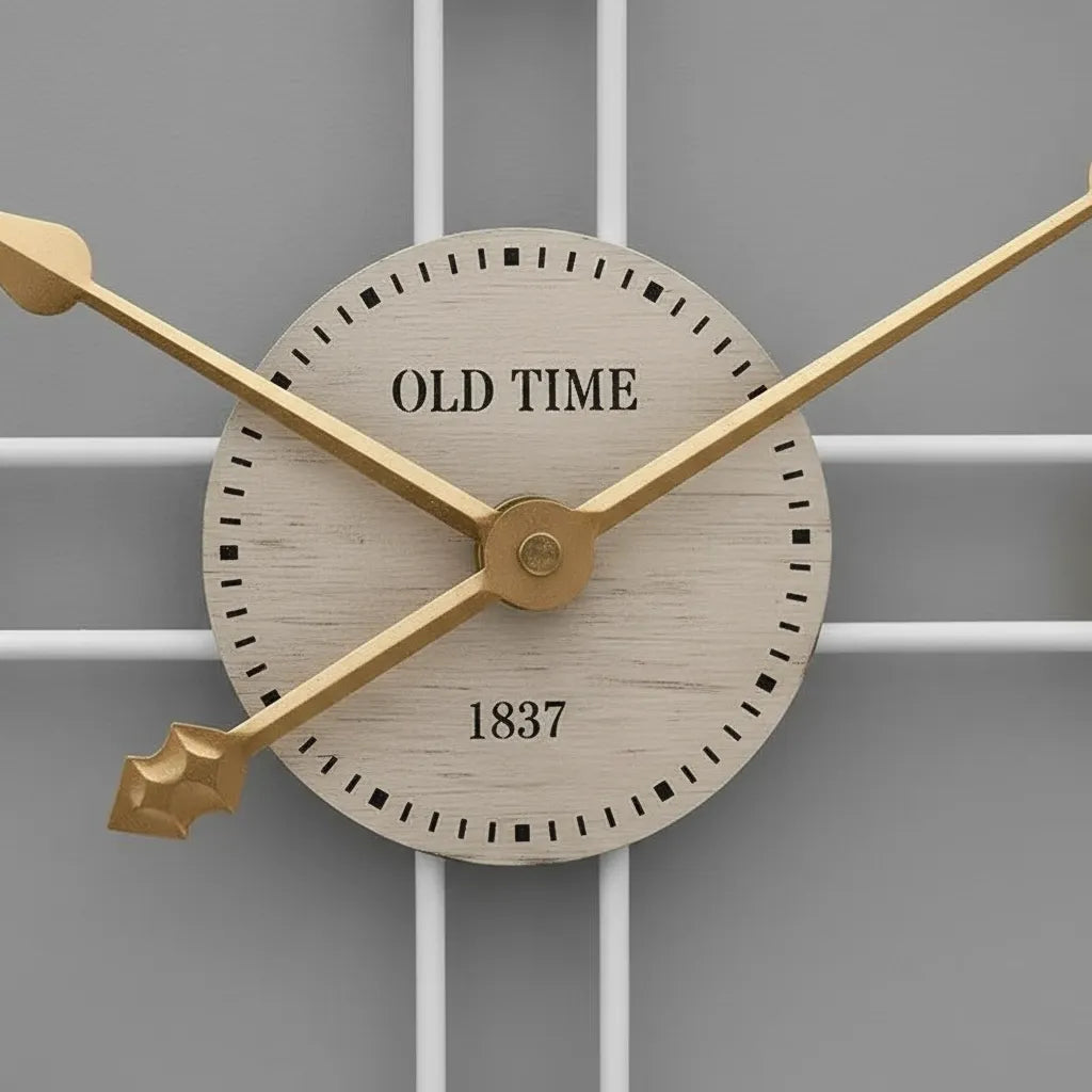 Horloge murale design rétro 3D