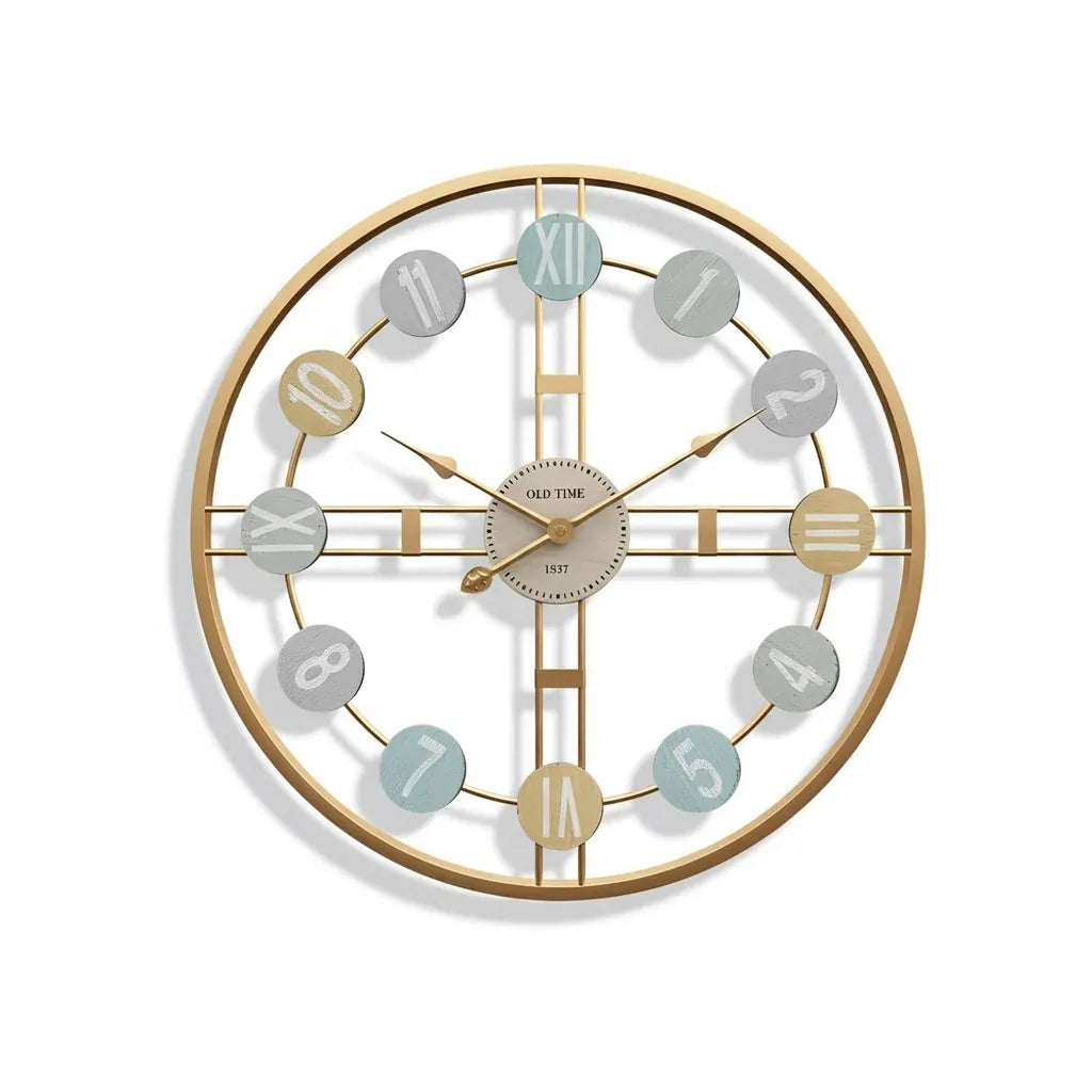 Horloge murale design rétro 3D