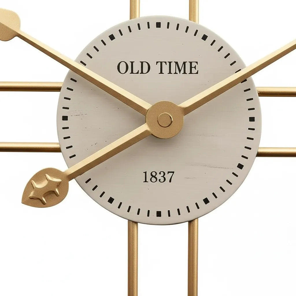 Horloge murale design rétro 3D