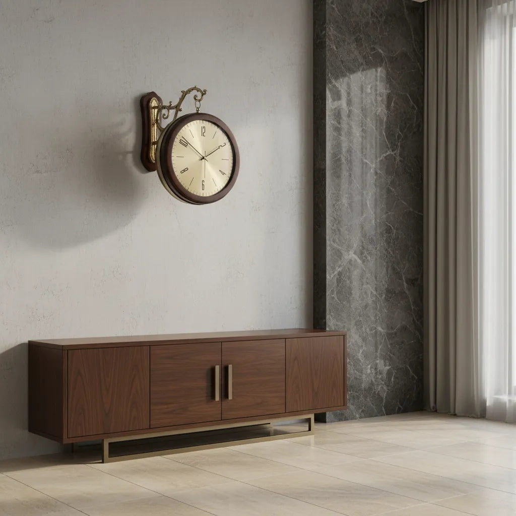 Horloge Murale Double Face Vintage