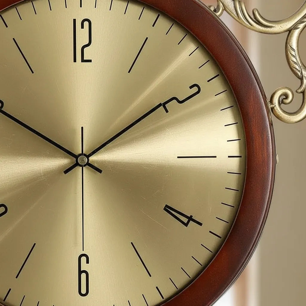 Horloge Murale Double Face Vintage