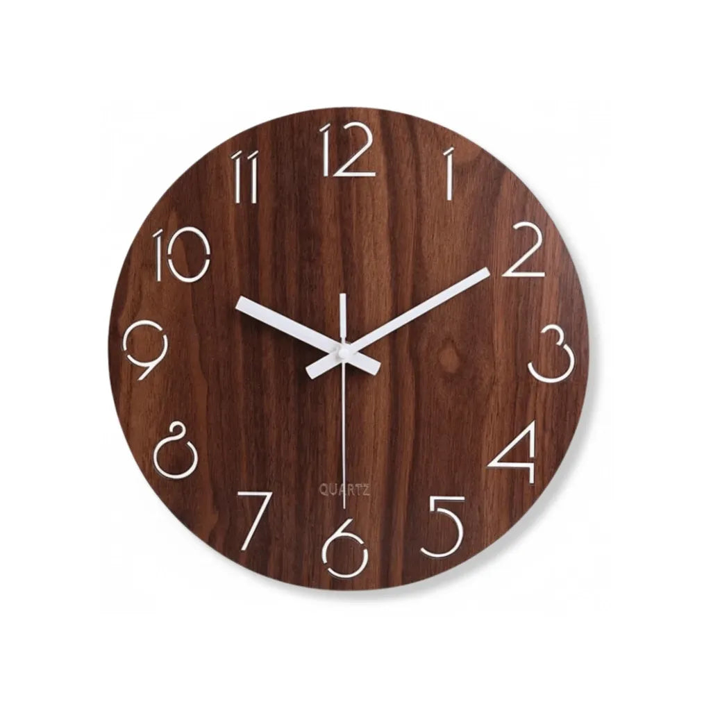 Horloge Murale en Bois Classique