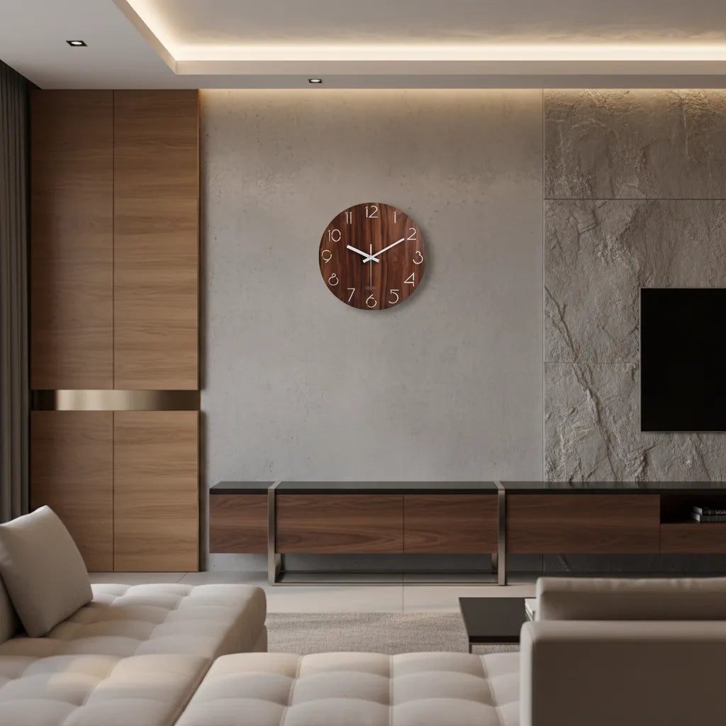Horloge Murale en Bois Classique