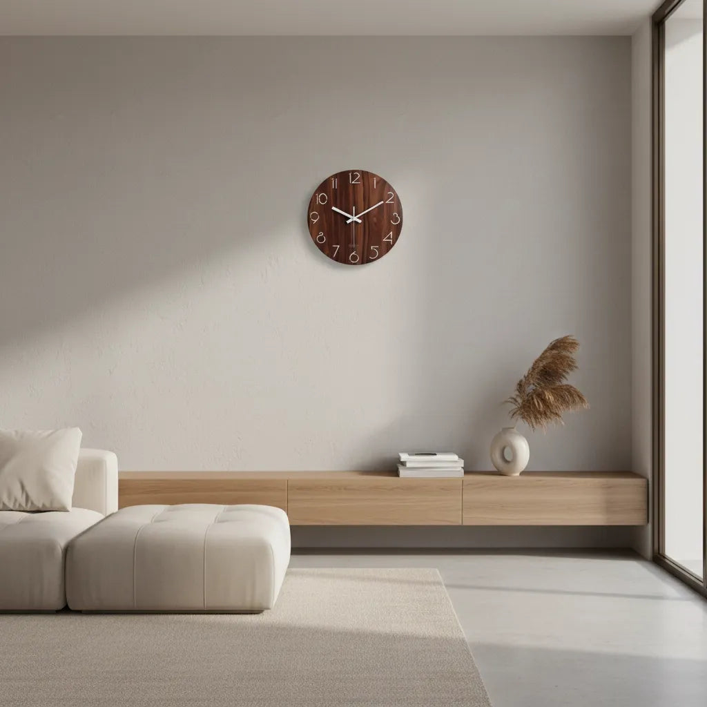 Horloge Murale en Bois Classique