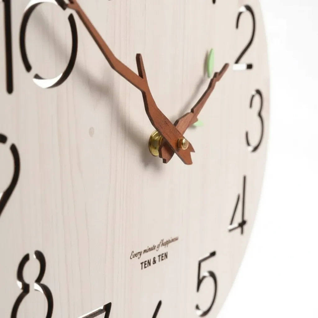Horloge Murale en Bois de bambou