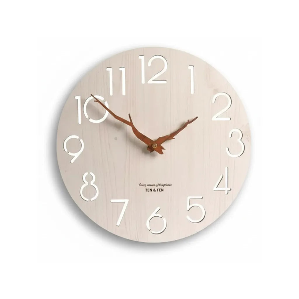 Horloge Murale en Bois de bambou