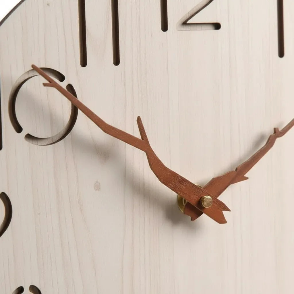 Horloge Murale en Bois de bambou