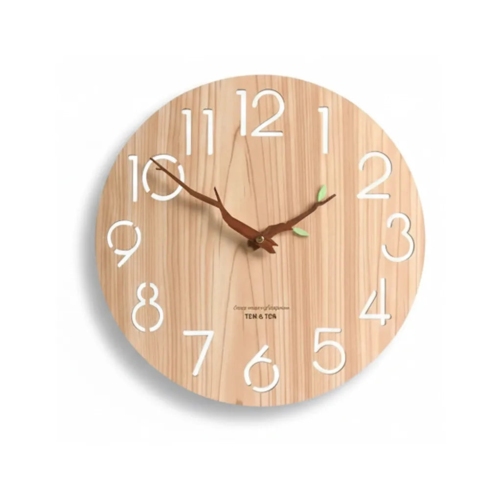 Horloge Murale en Bois de bambou