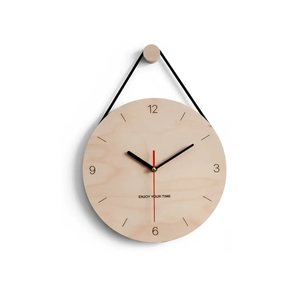Horloge Murale en Bois de Bouleau