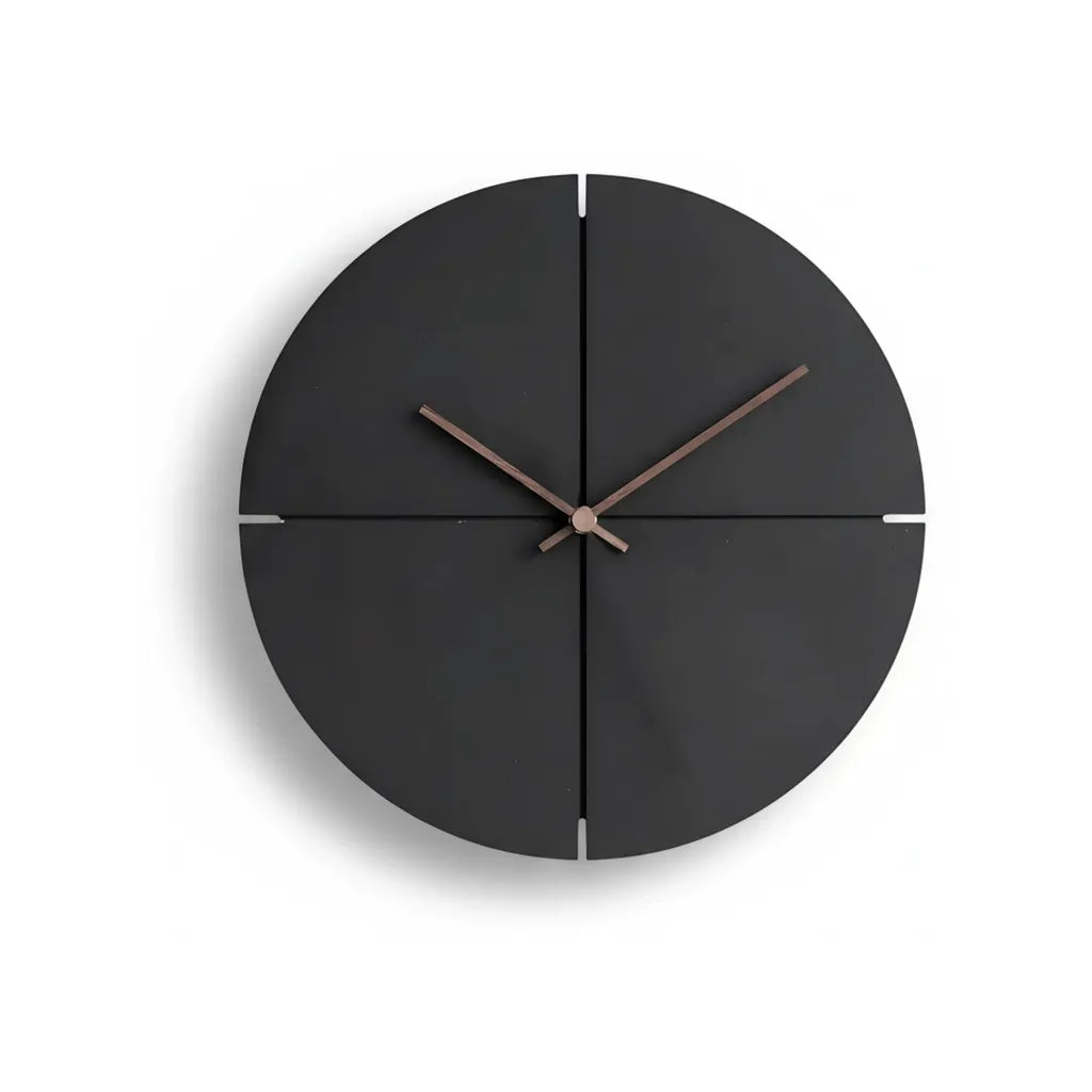 Horloge Murale en Bois Nordique noir